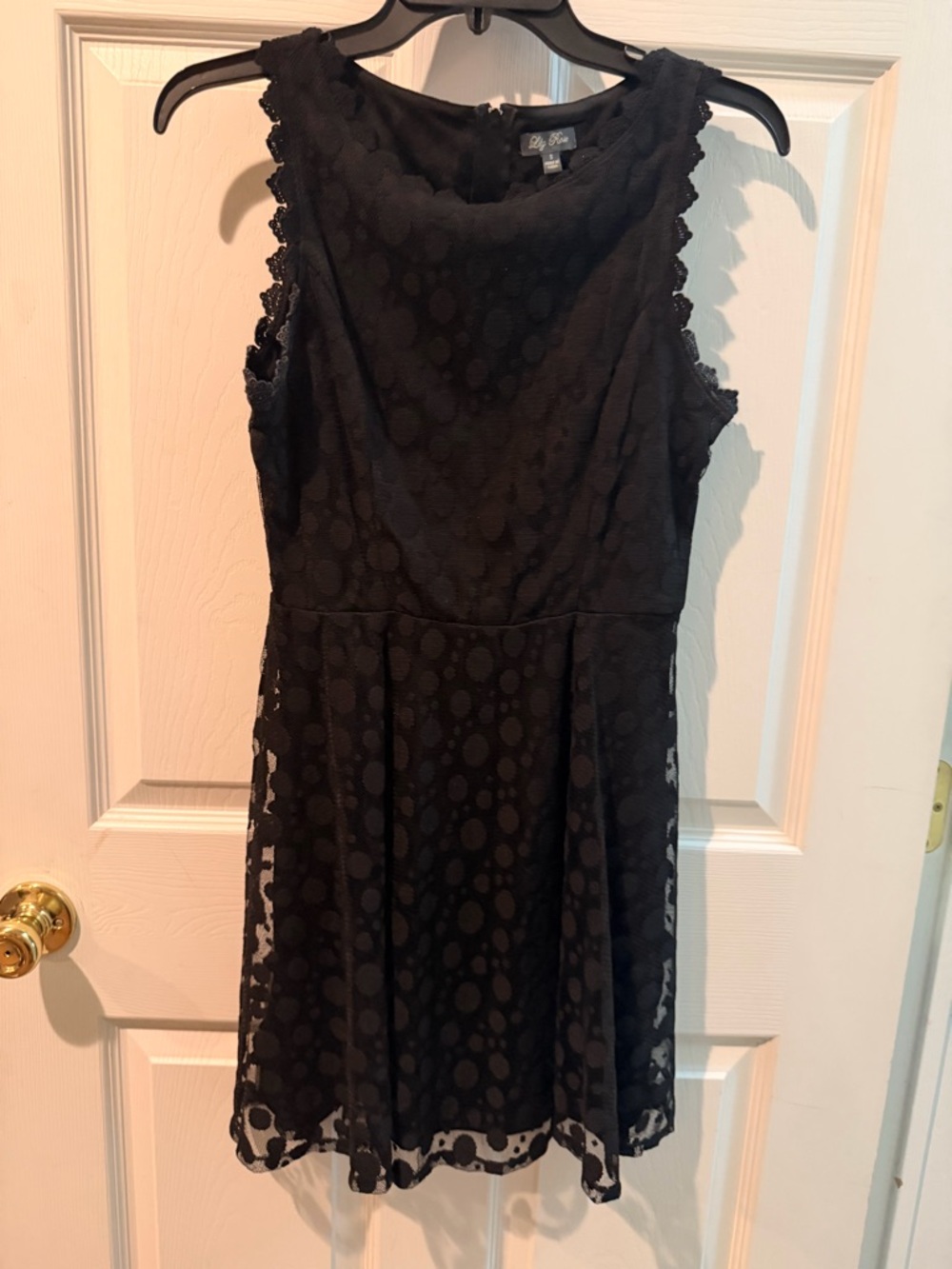 Lily Rose Black Lace Mini Dress